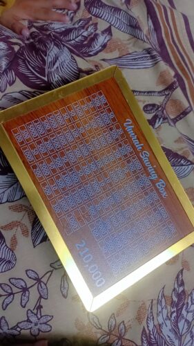 Money Saving Box | Cash Challenge Tracker | Umrah Budget Savings Organizer for Kids & Adults photo review