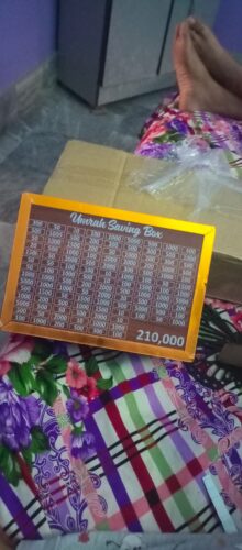 Money Saving Box | Cash Challenge Tracker | Umrah Budget Savings Organizer for Kids & Adults photo review